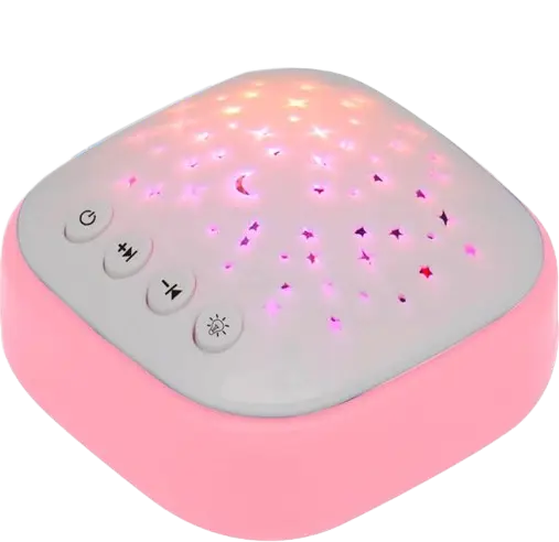 Генератор білого шуму для немовлят А1 з мелодіями та проектором зоряного неба Рожевий J920-A1-Pink фото
