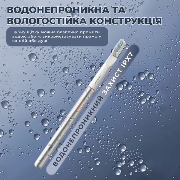Електрична зубна щітка MIR QX-8 Home&Travel Collection Silver LP01-Sil фото