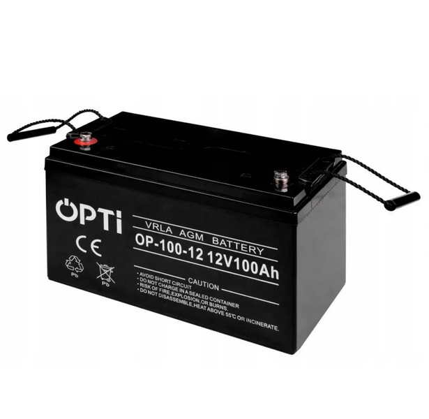 Аккумулятор гелевый Opti AGM 100 Ah 12V Volt Polska Opti-100A фото