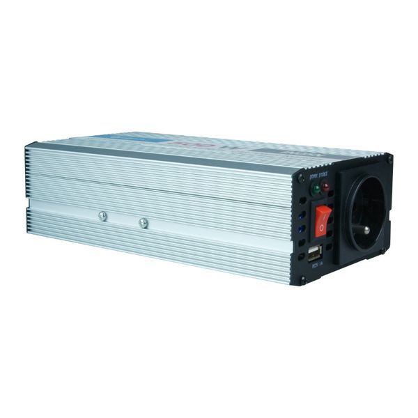 Автомобільний перетворювач напруги інверторний DPM DC12V-AC220V 500-1000W Сріблястий DPM-1000W_143 фото