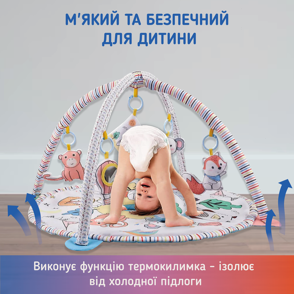 Развивающий коврик для детей (младенцев) с дугами A1 (BabyMat-1M) BabyMat-1M фото