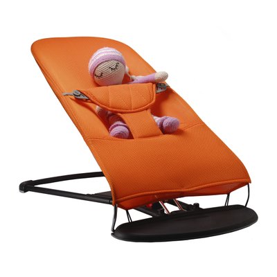 Детский шезлонг-качалка BABY Balance Soft от SBT Group оранжевый/неопрен 3d в сетку (BBS-09-00) BBS-09-00 фото