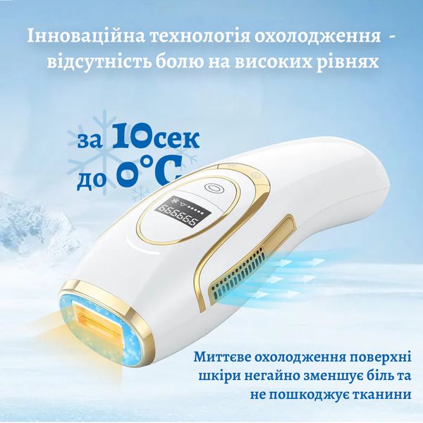 Фотоэпилятор ручной с цифровым дисплеем IBBORIA IPL Hair Removal (BR223) Черный BR223-Black_125 фото