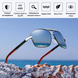 Сонцезахисні окуляри для водіїв фотохромні та поляризаційні хамелеони для нічної та денної їзди набір з чохлом NiOk1 фото 2